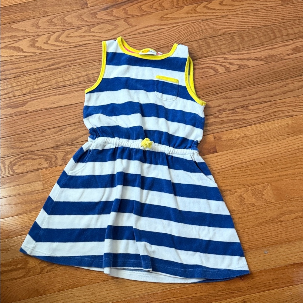 Blue and White Striped Kids Dress Mini Boden